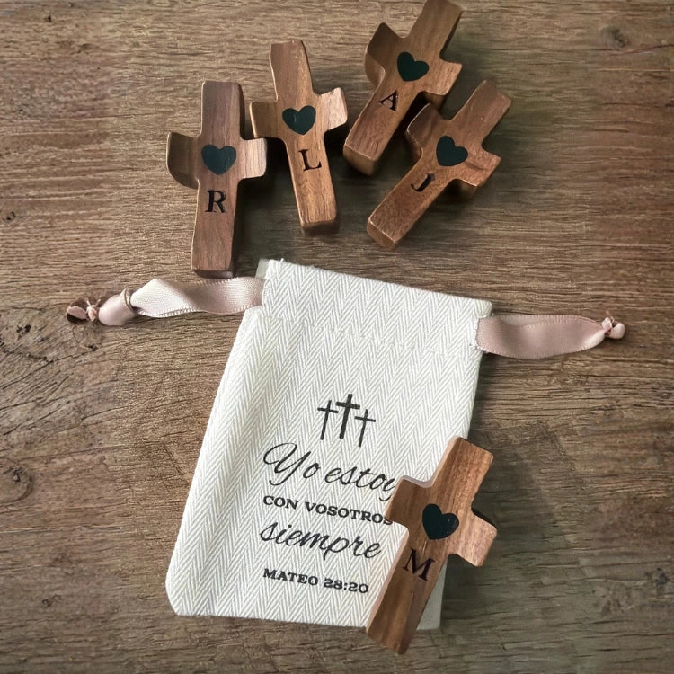 Cruces de Madera Personalizadas en Pack | Para regalar y compartir