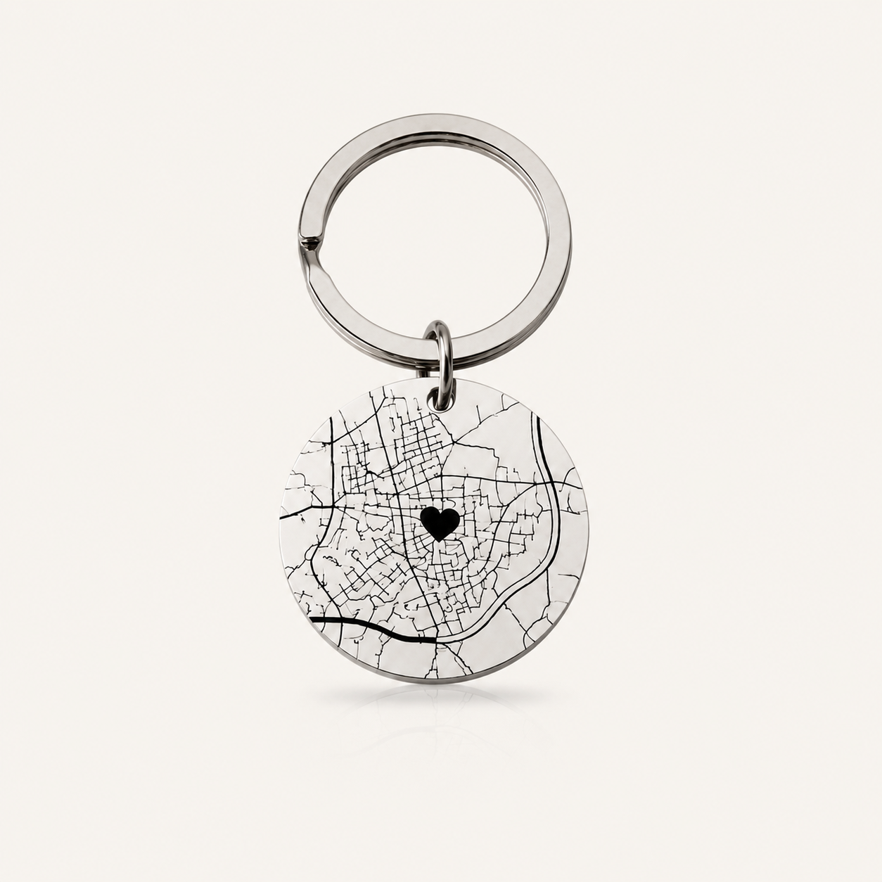 Llavero Destino, Personalizado con Mapa y Coordenadas