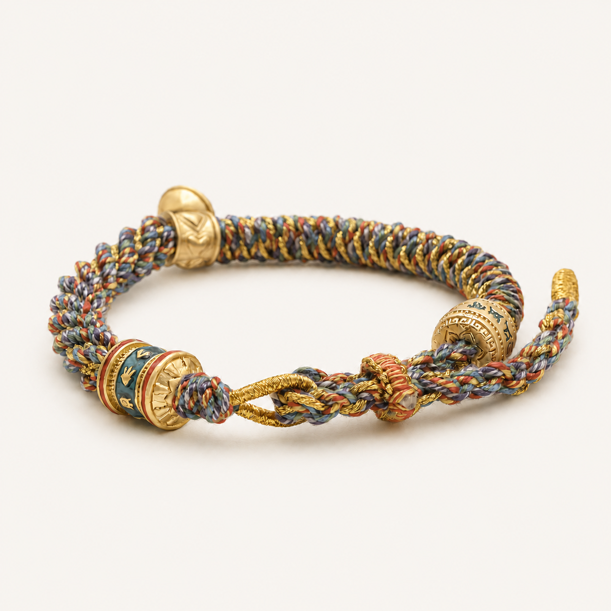 Handmade Tibetan Buddhist bracelet with hand carved bodhi seeds, super thin style
