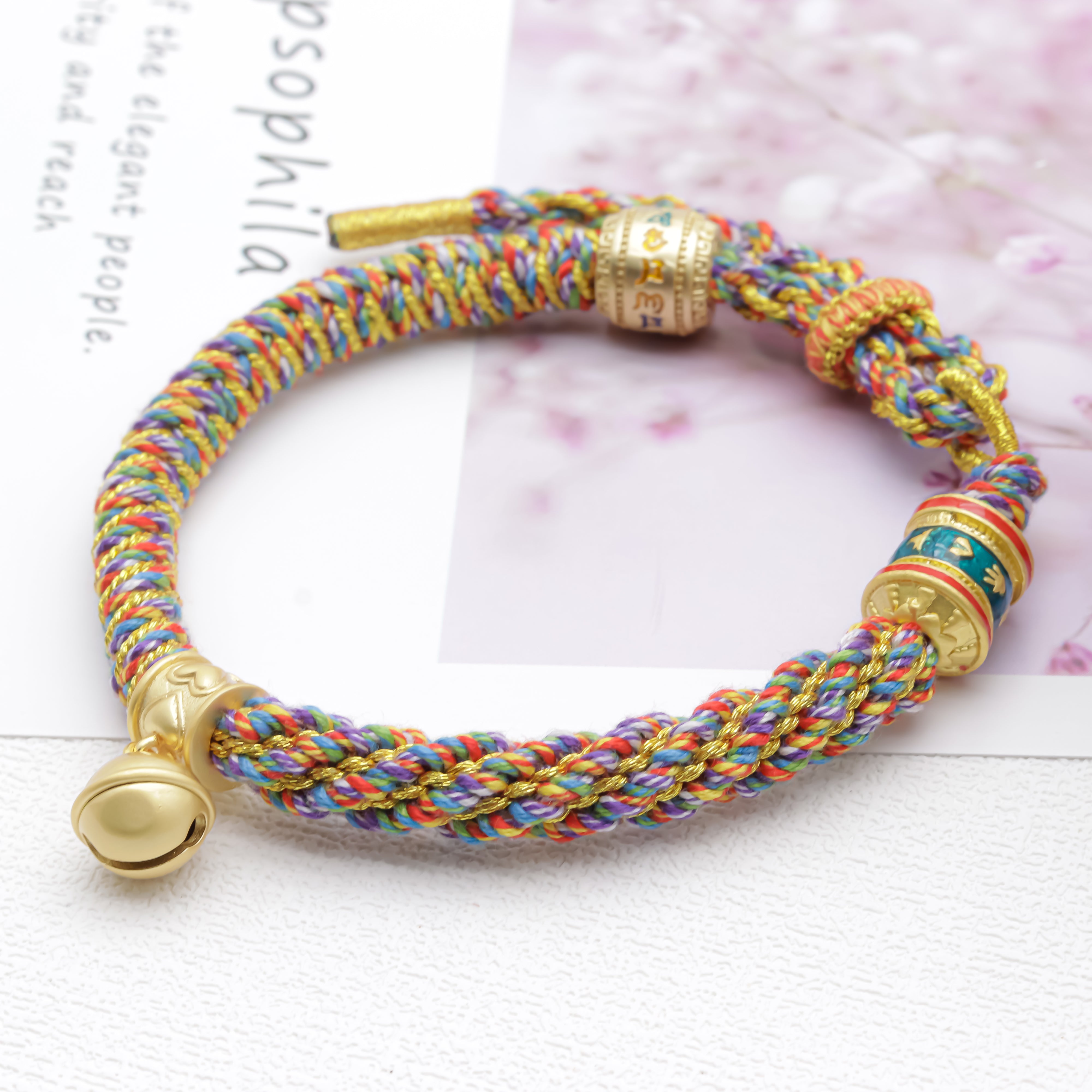 Handgefertigte tibetische buddhistische Armband mit handgeschnitzten Bodhi Samen, super dünnen Stil