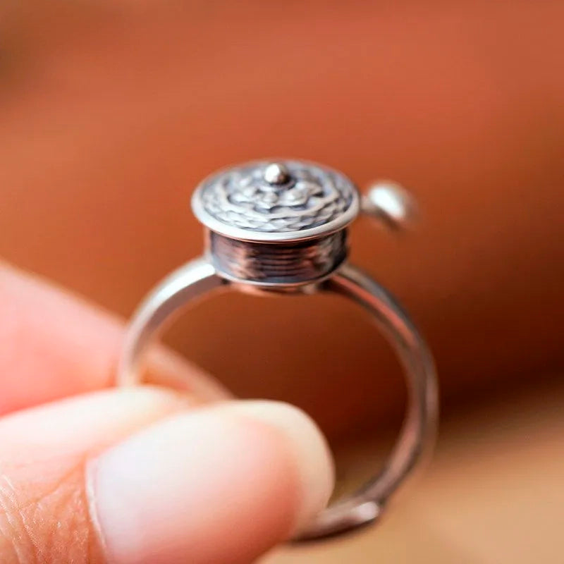 MANDALA-BLUMENRING · TIBETISCHER DREHRING