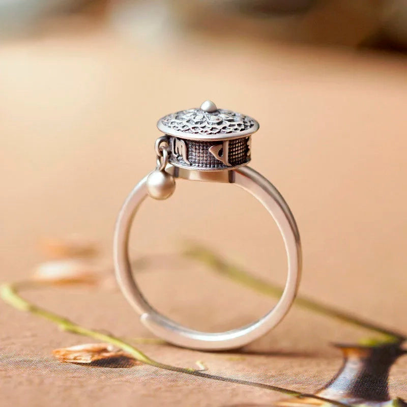 MANDALA-BLUMENRING · TIBETISCHER DREHRING