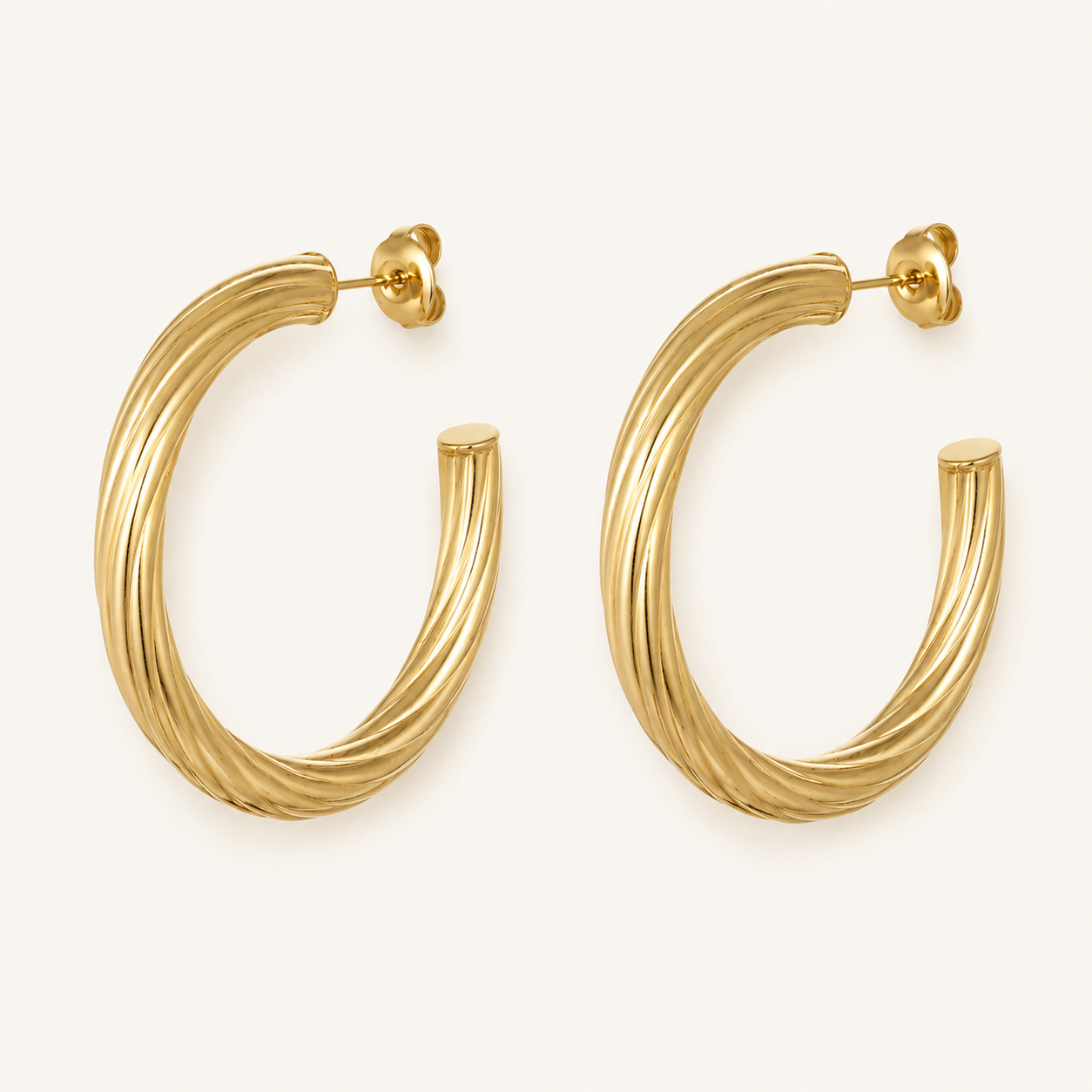 Pendientes Kala bañado en oro 18k