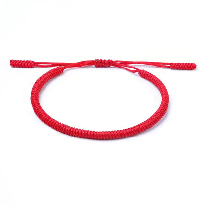 SUERTE - Pulsera de nudos budistas de la suerte hecho a mano