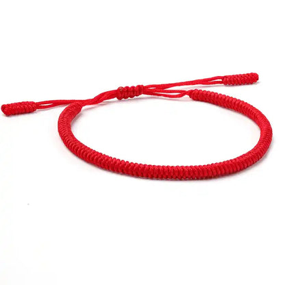 SUERTE - Pulsera de nudos budistas de la suerte hecho a mano