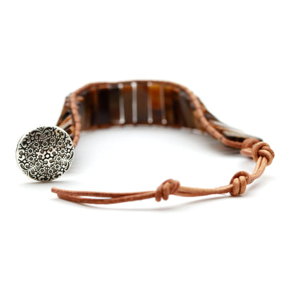 PULSERA BOHO · OJO DE TIGRE - Pulsera de piedra natural