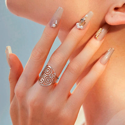 DRACO RING · Stainless steel (adjustable)