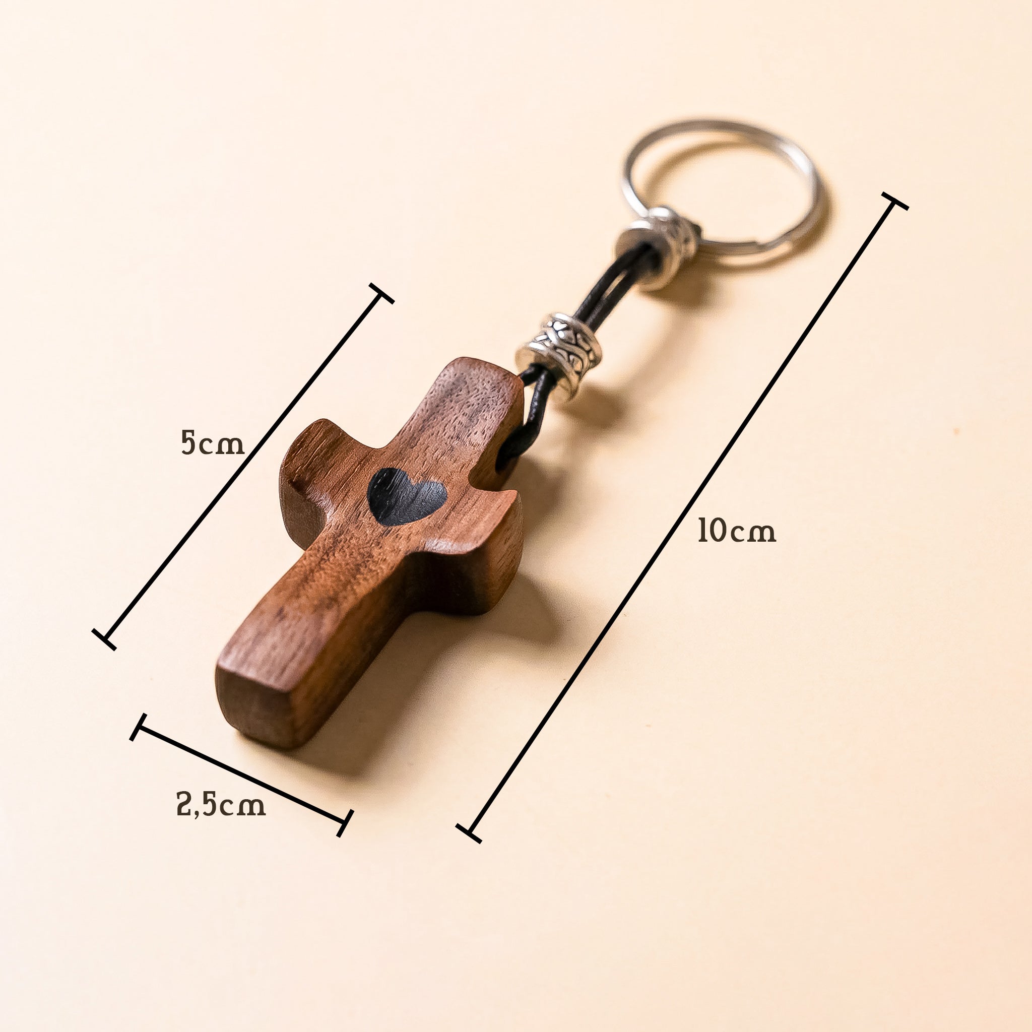 Set de 1 Cruz de Madera + 1 Llavero cruz