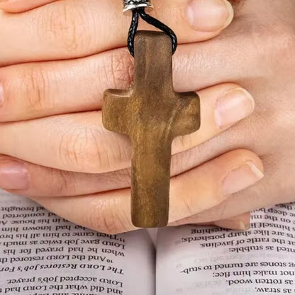Set 1 Cruz de Madera + 1 Llavero cruz | Símbolo de Fe  | Amor y Protección en tu Mano