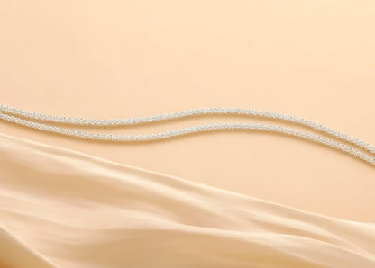 Tobillera Minimalista Doble Cadena | Tobillera Elegante Resistente y Atemporal (2x1)