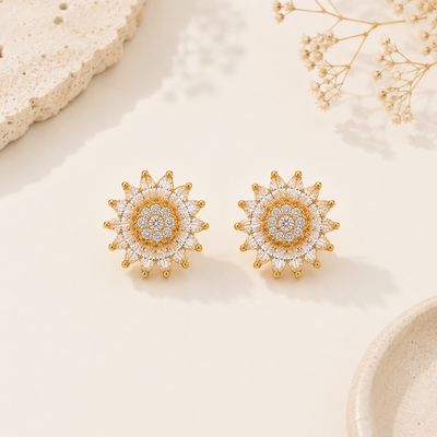 Pendientes Girasol Calma Giratorios