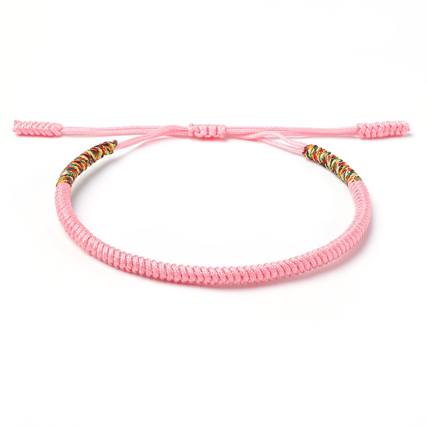 POSITIVIDAD - Pulsera de nudos budistas de la suerte hecho a mano