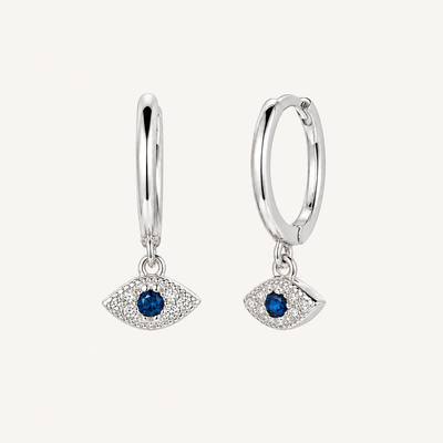 Pendientes Lira Eye bañados en oro 18k