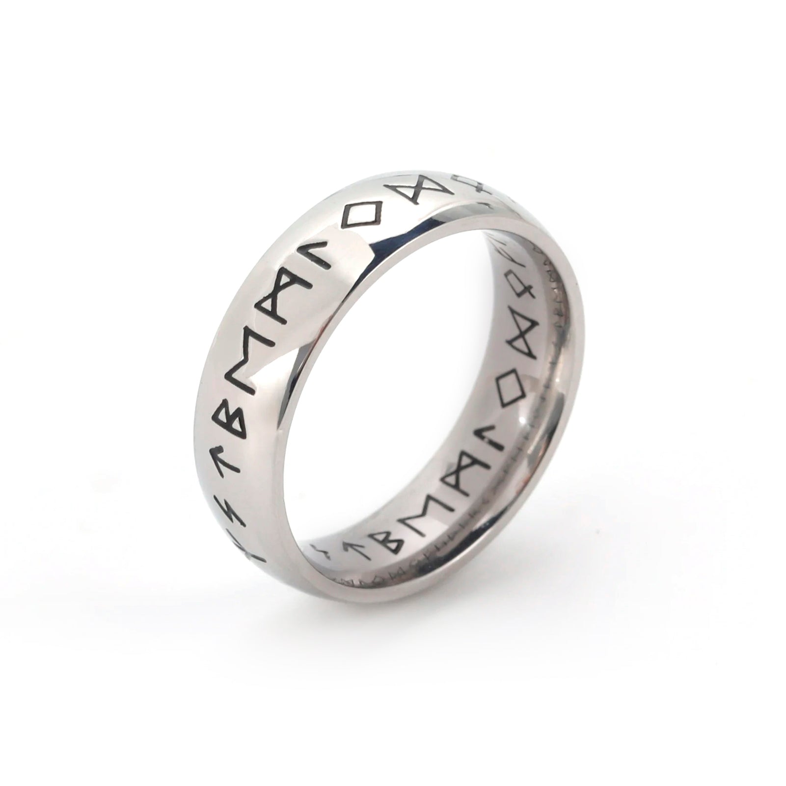 MYSTIQUE RING VIKING RUNES (NORTH STYLE) Stainless steel