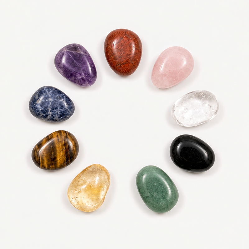 Las 9 piedras naturales del Colgante Solenne
