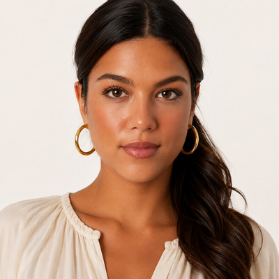 Pendientes Kala bañado en oro 18k