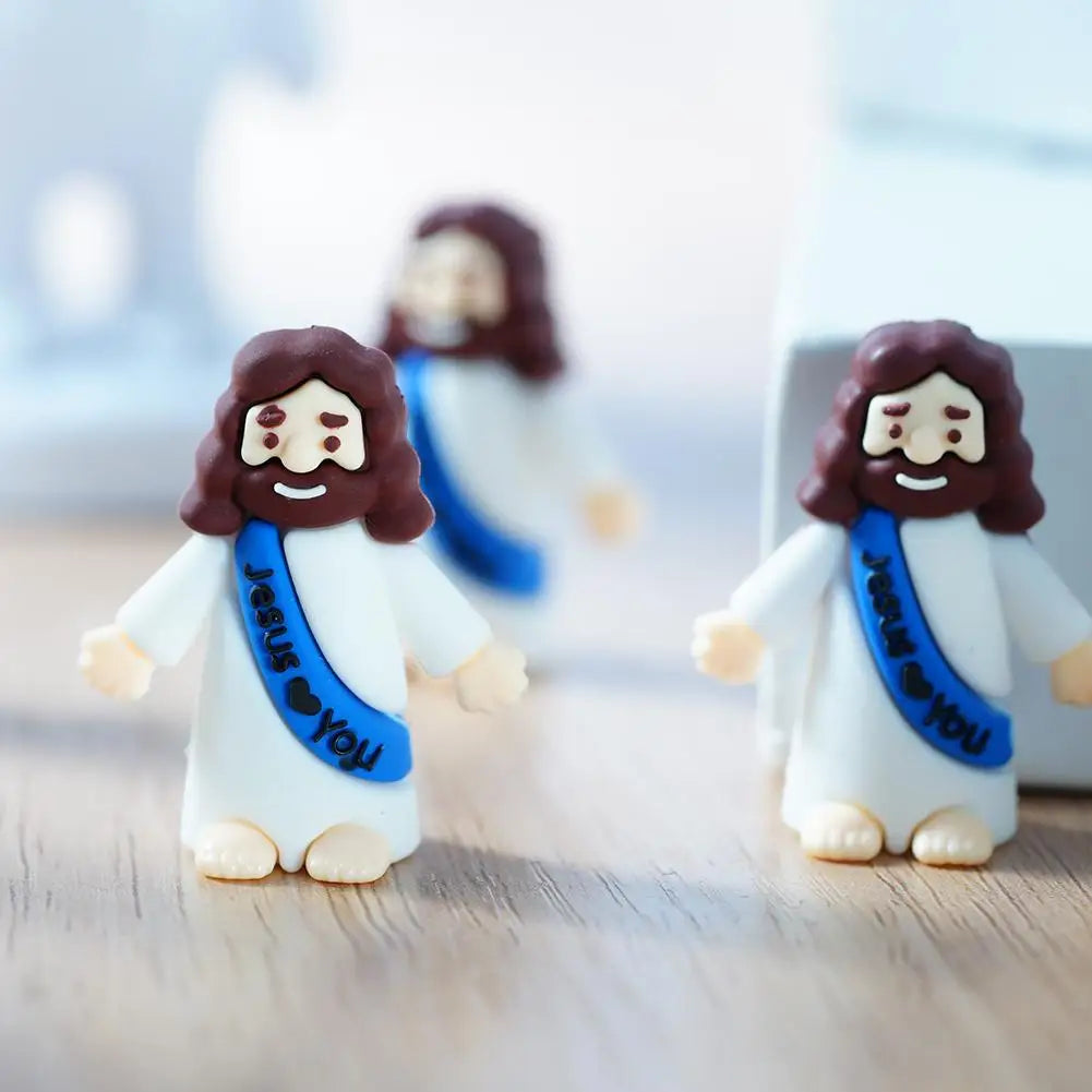 Mini Figuras de Jesús | Decoración Cristiana | Recuerdos Bautizo, Comunión y Confirmación