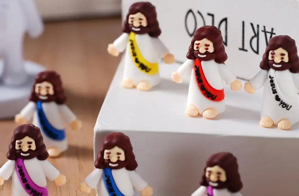 Mini Figuras de Jesús | Decoración Cristiana | Recuerdos Bautizo, Comunión y Confirmación