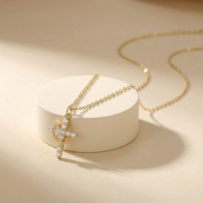 Sonnenamulett-Halsband mit natürlichem Aventurinstein, plattiert mit 18 Karat Gold 