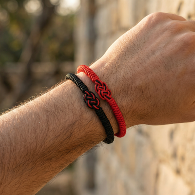 HARMONY - Set of handmade Buddhist Lucky Knot Bracelets