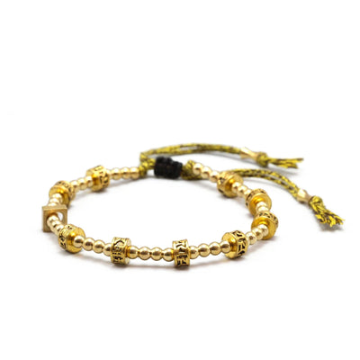 Tibetisch-Buddhistisches Armband, glücksknoten mit Kokosnuss-Muschelperlen