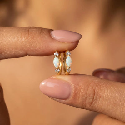 Pendientes Elara Bañados en Oro