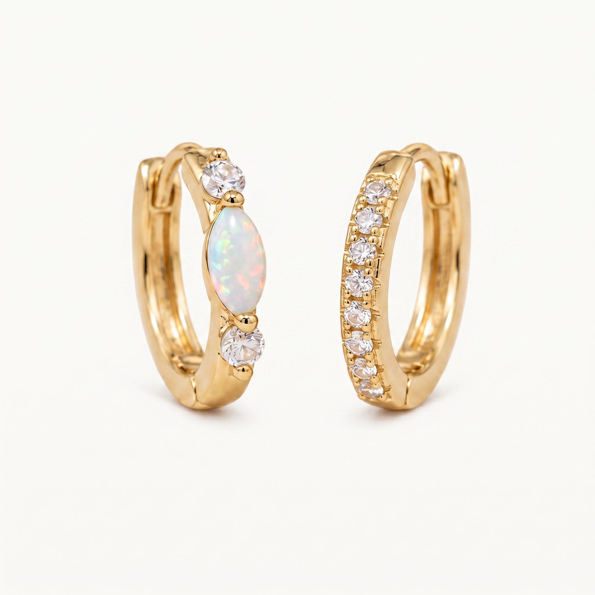 Pendientes Elara Bañados en Oro